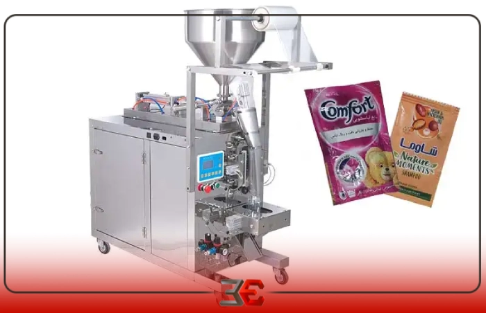 دستگاه بسته بندی ساشه پنوماتیک مایعات غلیظ سه طرف دوخت